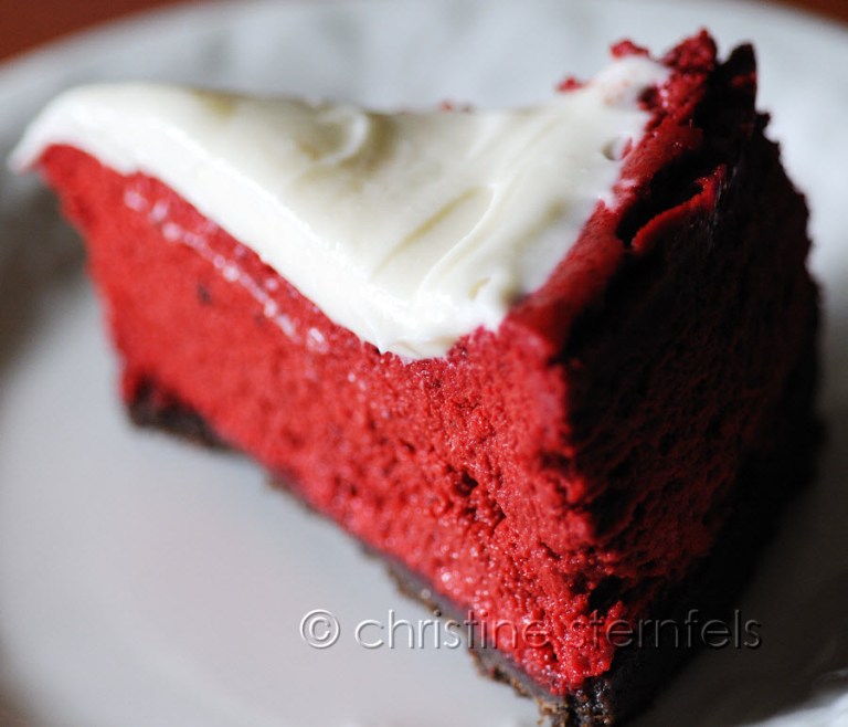 Red velvet cheese cake  - Copyright Christine Sternfels